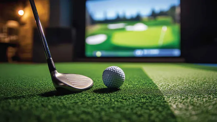 Golf simulator at TVS Emerald Altura